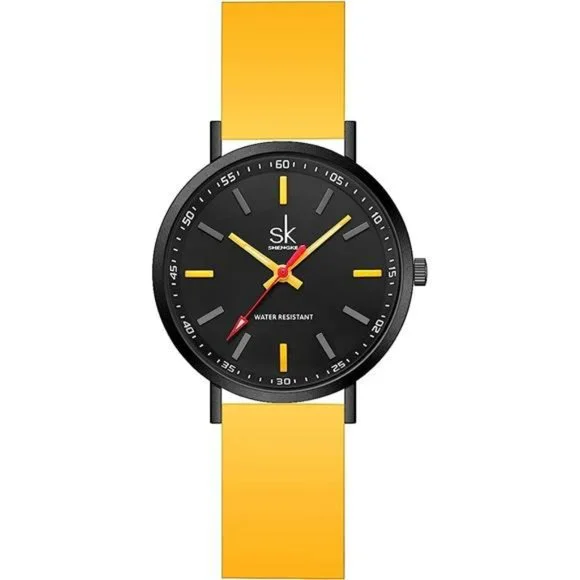 SK Ultra Thin Fashion Sport Sweatproof Women Watch, Silicone Band Amazon.com: SHENGKE SK Ultra Thin Fashion Sport Sweatproof  main image 2